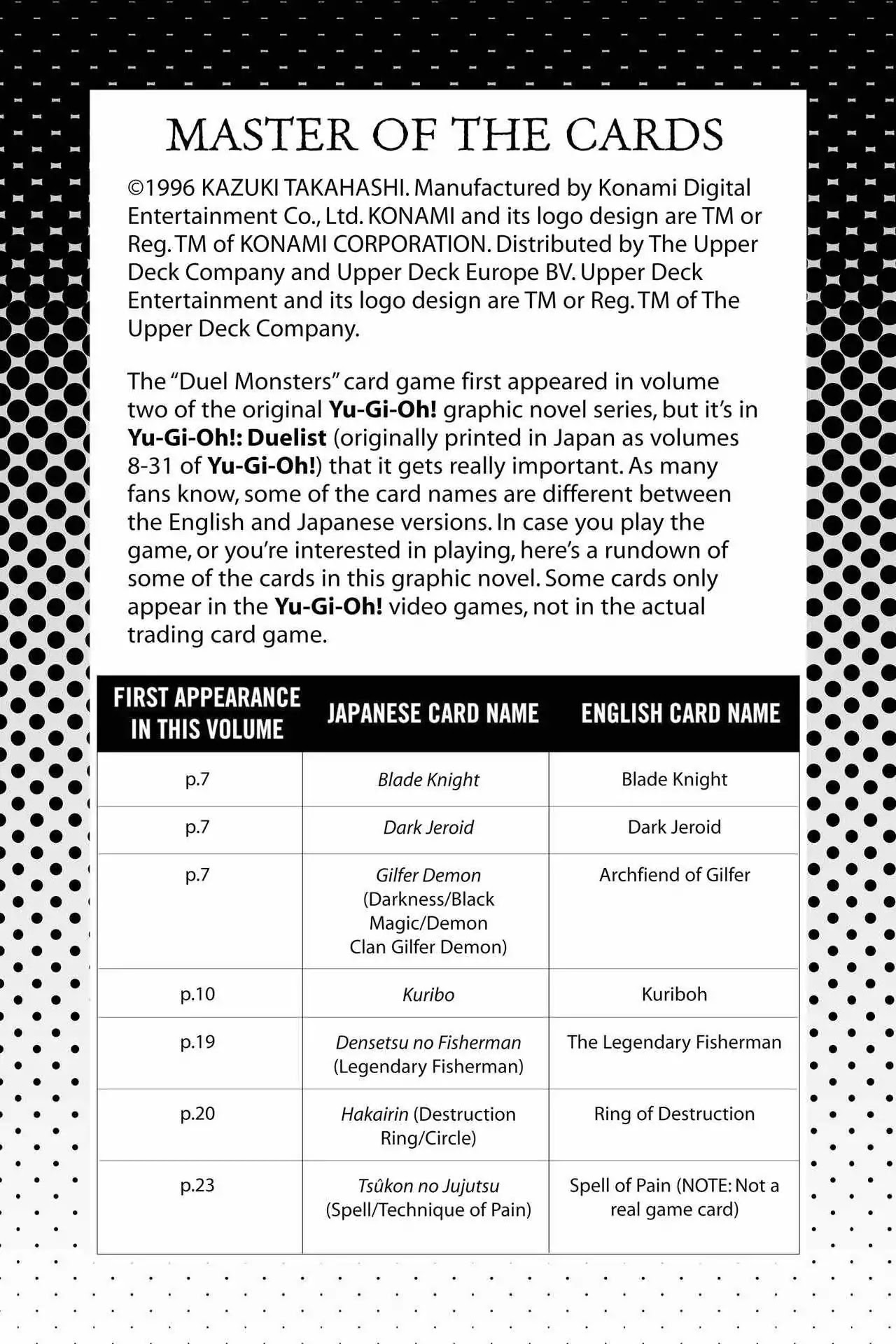 Yu-Gi-Oh! Duelist Chapter 191.5 page 1 - Vol.21 Master of the Cards