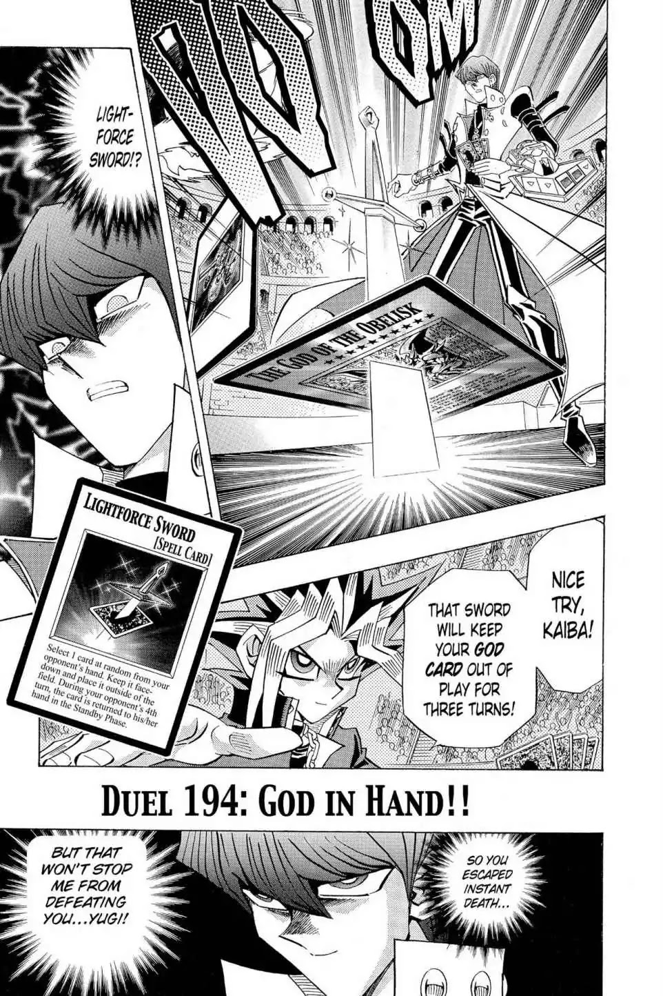 Yu-Gi-Oh! Duelist Chapter 194 page 1 - Chapter 194: Vol.22 Duel 194: God in Hand!!