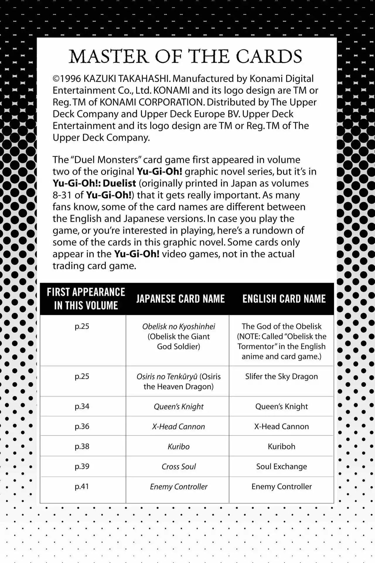 Yu-Gi-Oh! Duelist Chapter 200.5 page 1 - Vol.22 Master of the Cards