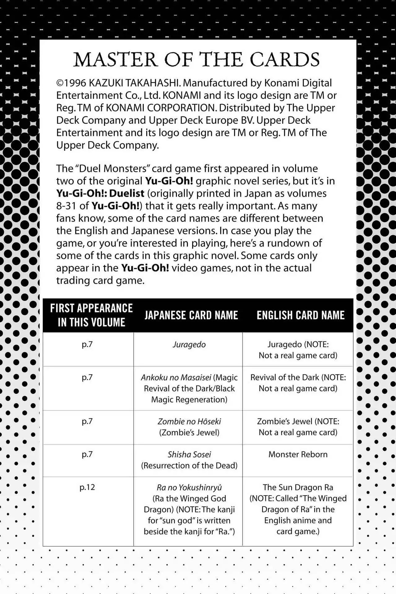 Yu-Gi-Oh! Duelist Chapter 219.5 page 1 - Vol.24 Master of the Cards