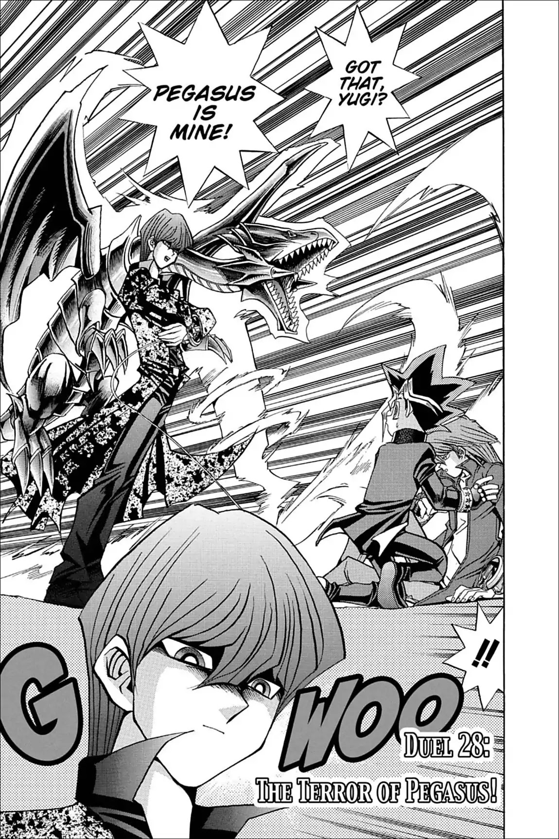 Yu-Gi-Oh! Duelist Chapter 28 page 1 - Chapter 28: Vol.3 Duel 28: The Terror of Pegasus!