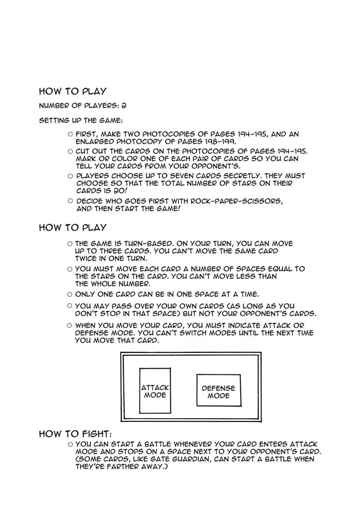 Yu-Gi-Oh! Duelist Chapter 37.5 page 3 - Vol.4 Bonus Game