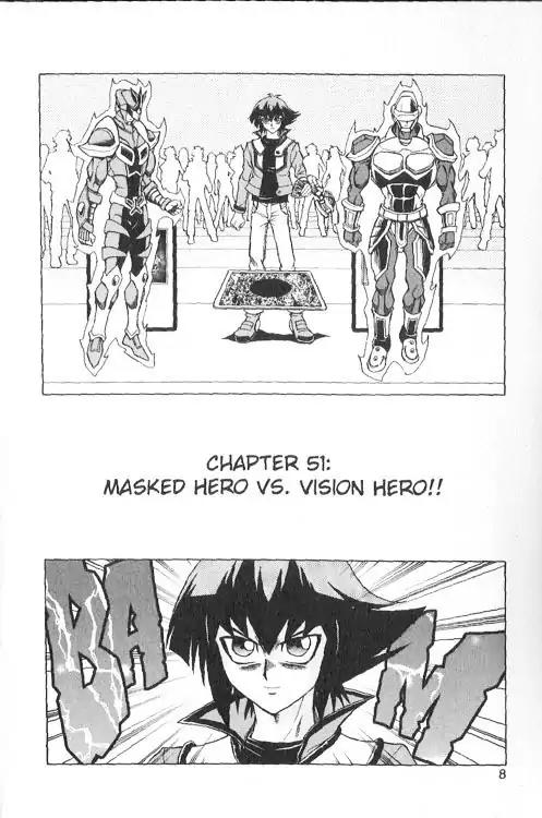 Yu-Gi-Oh! GX Chapter 51 page 1 - Chapter 51: Masked Hero Vs. Vision Hero!!