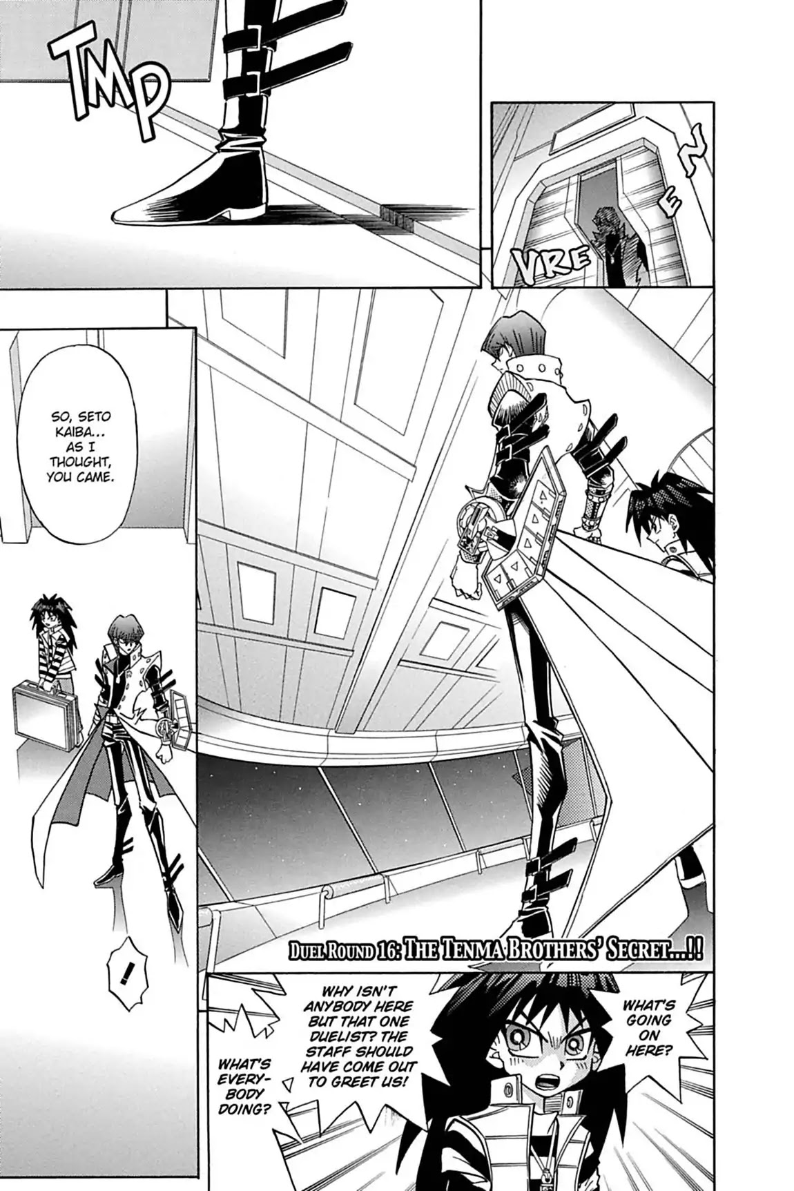 Yu-gi-oh! R Chapter 16 page 1 - Chapter 16: Vol.2 Duel Round 16: THE TENMA BROTHERS' SECRET...!!