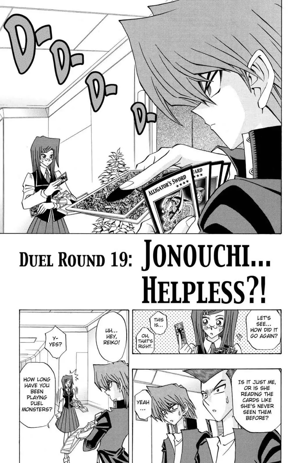 Yu-gi-oh! R Chapter 19 page 1 - Chapter 19: Vol.3 Duel Round 19: JONOUCHI...HELPLESS?!
