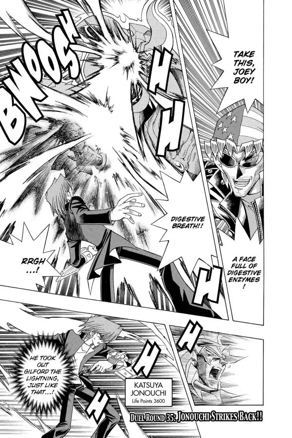 Yu-gi-oh! R Chapter 35 page 1 - Chapter 35: Vol.5 Duel Round 35: JONOUCHI STRIKES BACK!!