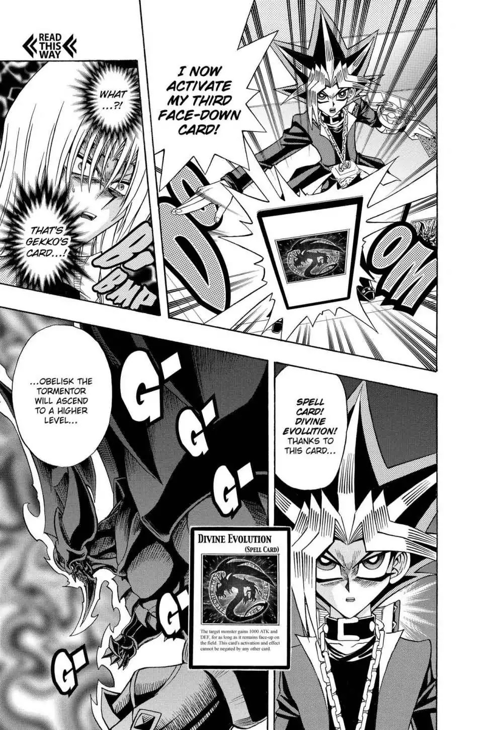 Yu-gi-oh! R Chapter 42 page 17 - Chapter 42: Vol.5 Duel Round 42: GOD VS. EVIL GOD!!