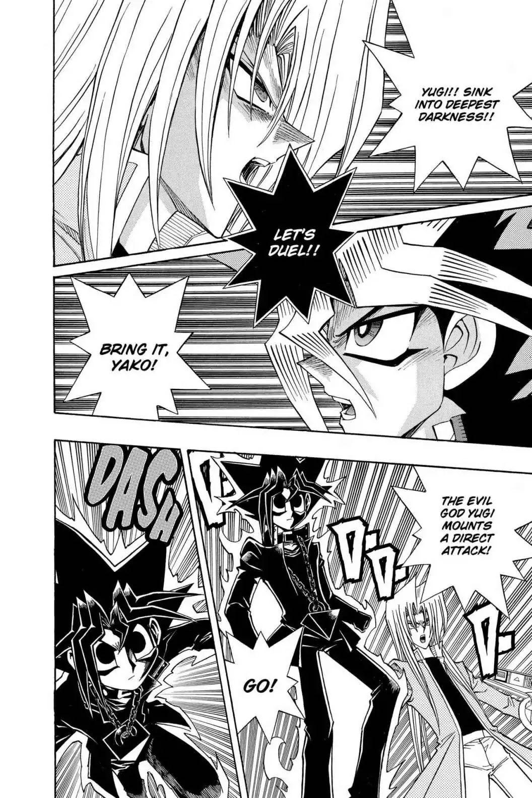 Yu-gi-oh! R Chapter 42 page 4 - Chapter 42: Vol.5 Duel Round 42: GOD VS. EVIL GOD!!
