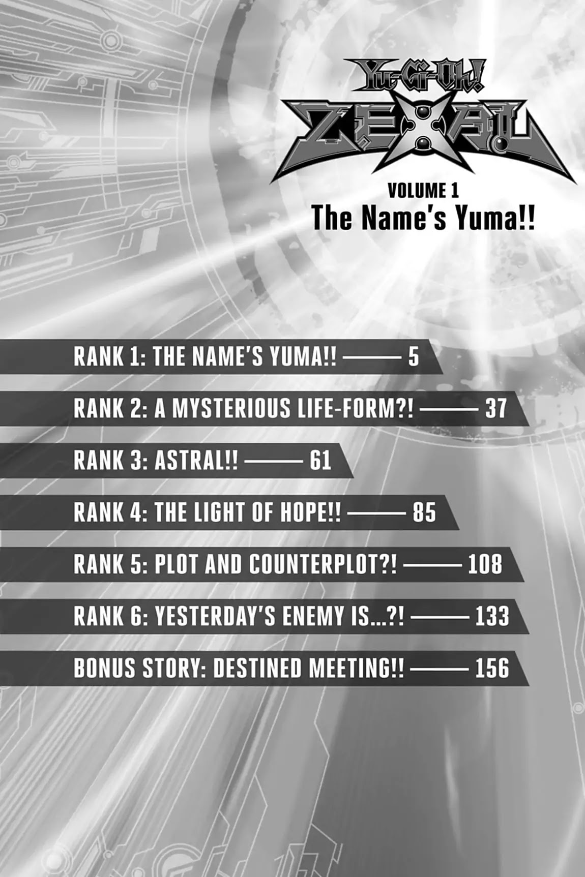 Yu-Gi-Oh! Zexal Chapter 1 page 5 - Chapter 1: Vol.1 Rank 1: The Name's Yuma!!
