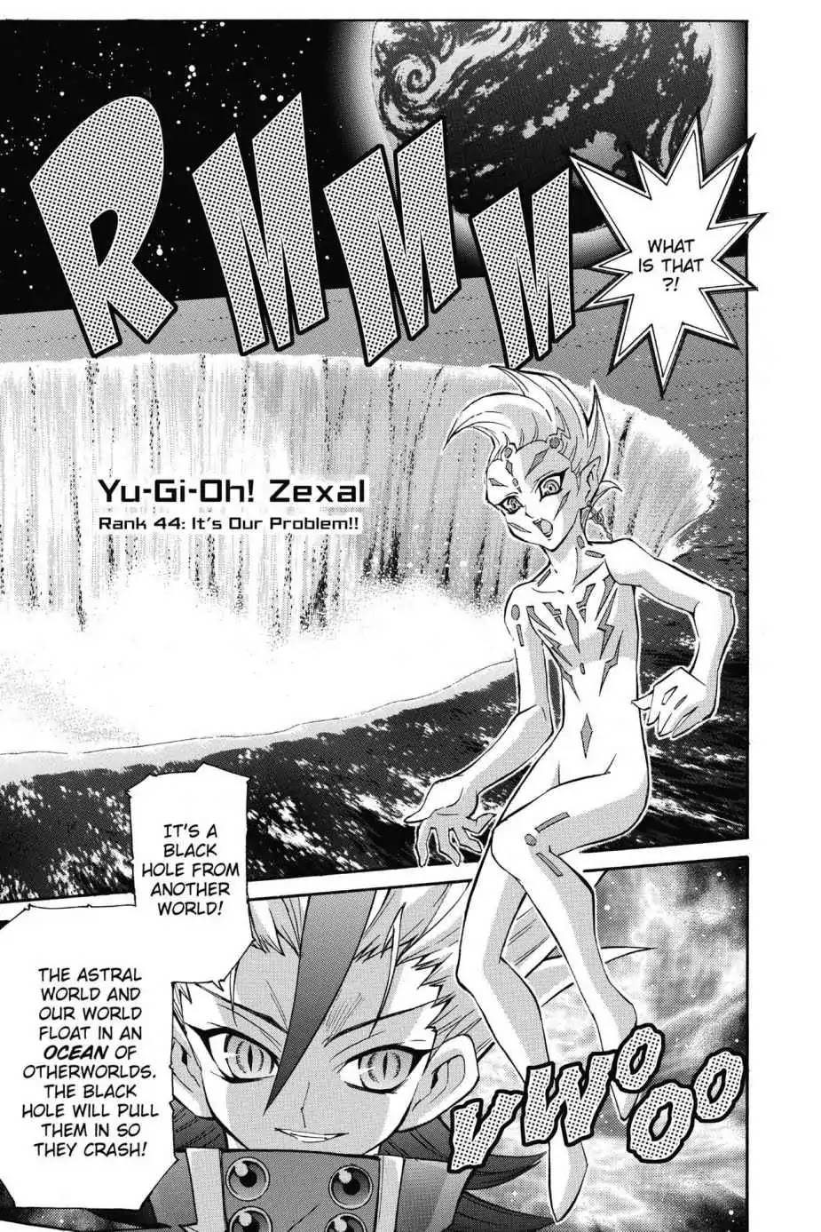 Yu-Gi-Oh! Zexal Chapter 44 page 1 - Chapter 44: Vol.8 Rank 44: It's Our Problem!!