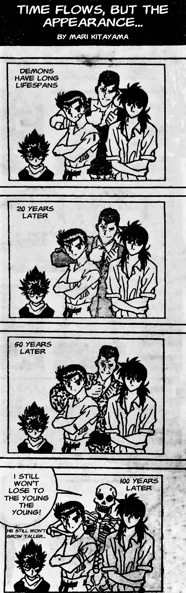 Yu Yu Hakusho - 4-Koma Chapter 1 page 1 - Chapter 1: Time Flows, but the Appearance...