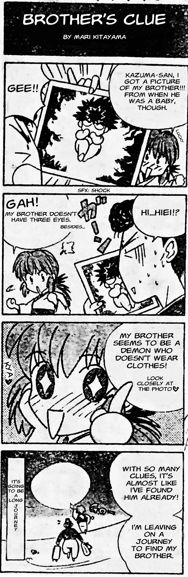 Yu Yu Hakusho - 4-Koma Chapter 6 page 1 - Chapter 6: Brother's Clue [END]
