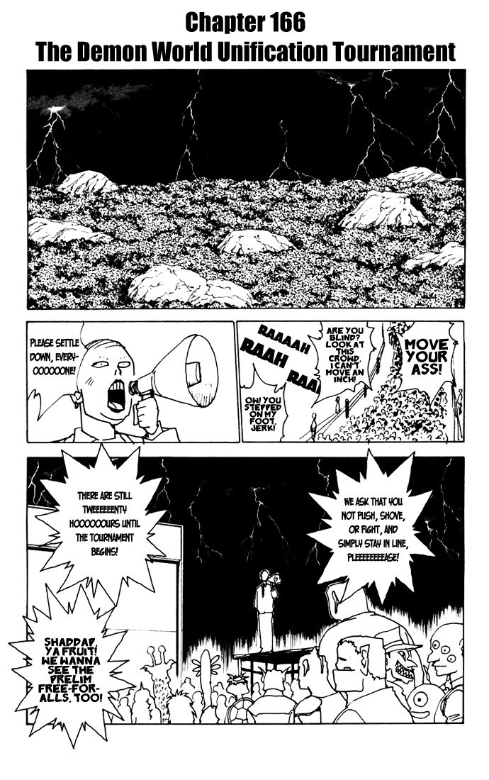 Yu Yu Hakusho Chapter 166 page 1 - Chapter 166