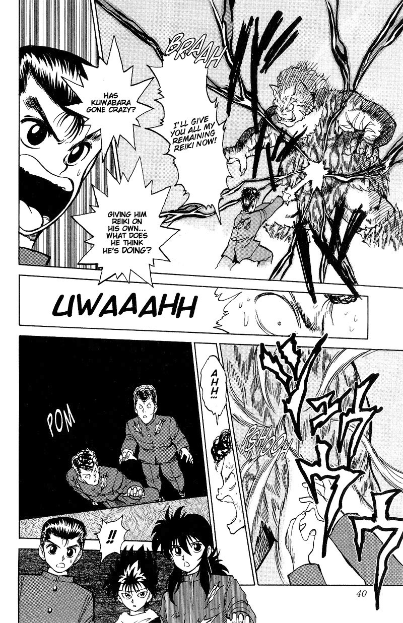 Yu Yu Hakusho Chapter 37 page 14 - Chapter 37: Double Edged Sword