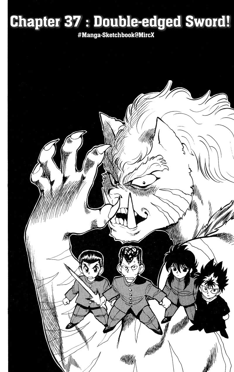 Yu Yu Hakusho Chapter 37 page 2 - Chapter 37: Double Edged Sword