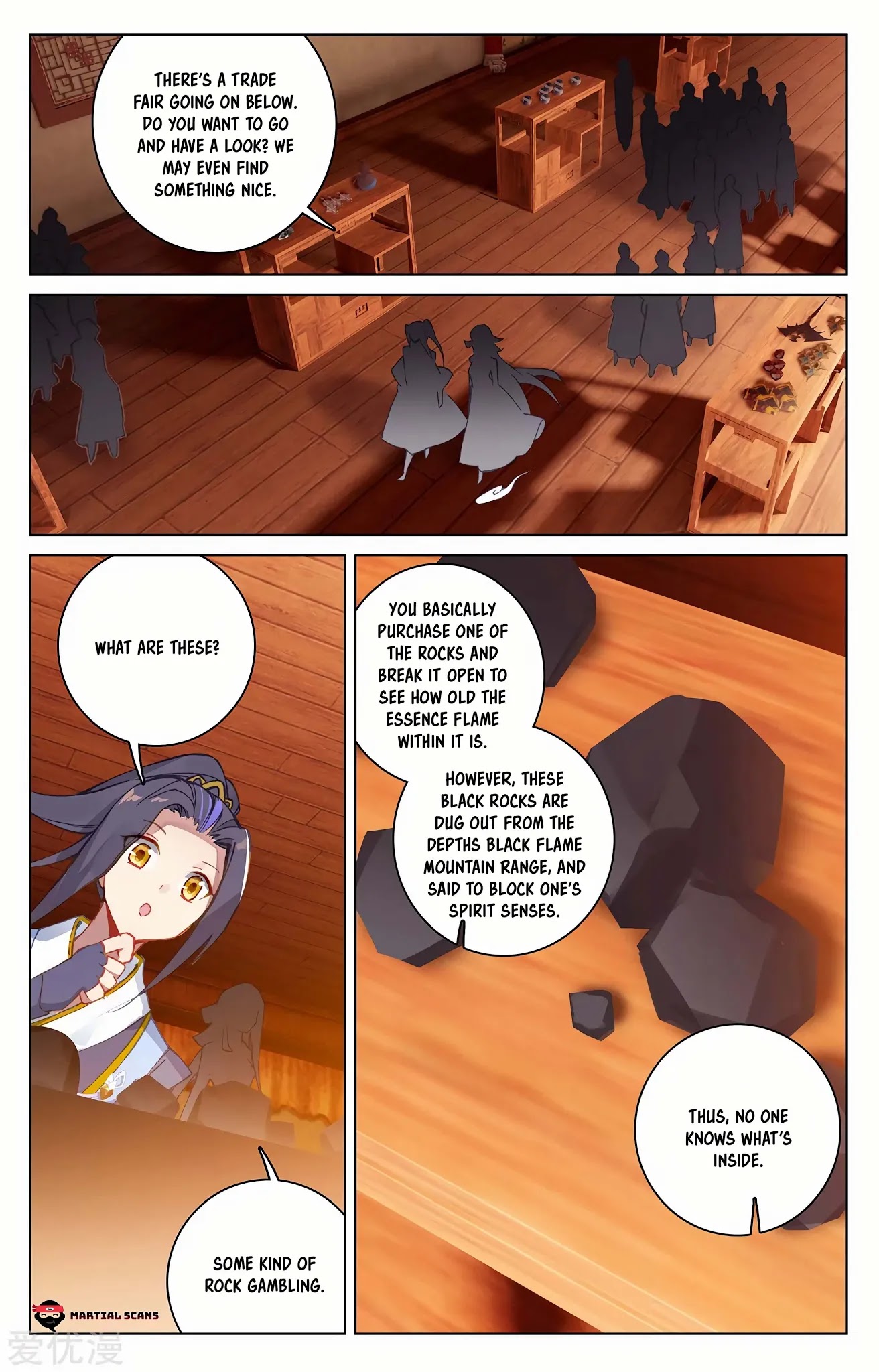 Yuan Zun Chapter 221.5 page 4 - Chapter 221.5: Flame Rock Gambling