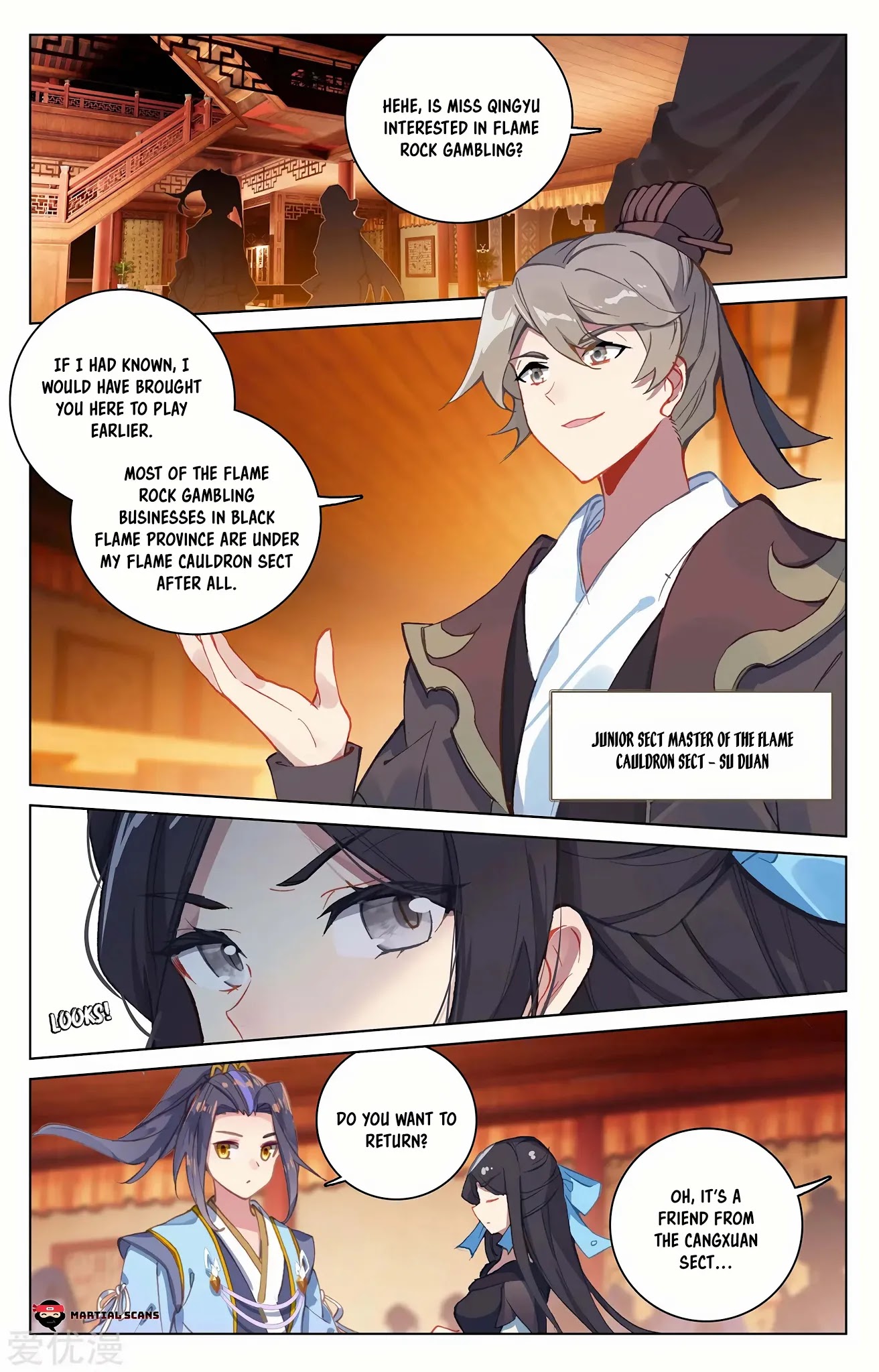 Yuan Zun Chapter 221.5 page 5 - Chapter 221.5: Flame Rock Gambling