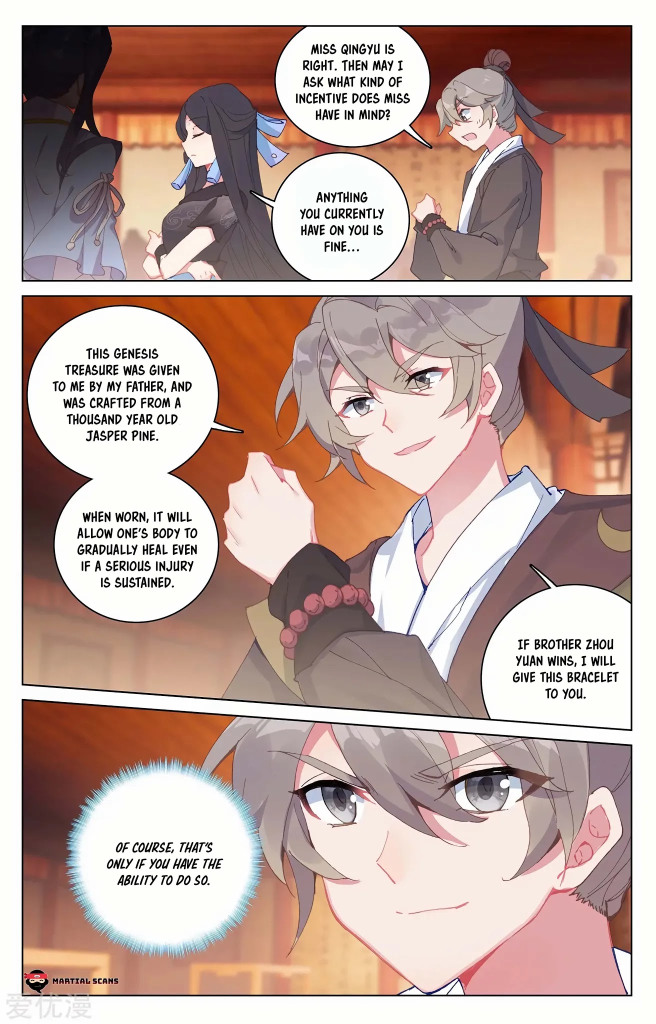Yuan Zun Chapter 221.5 page 8 - Chapter 221.5: Flame Rock Gambling