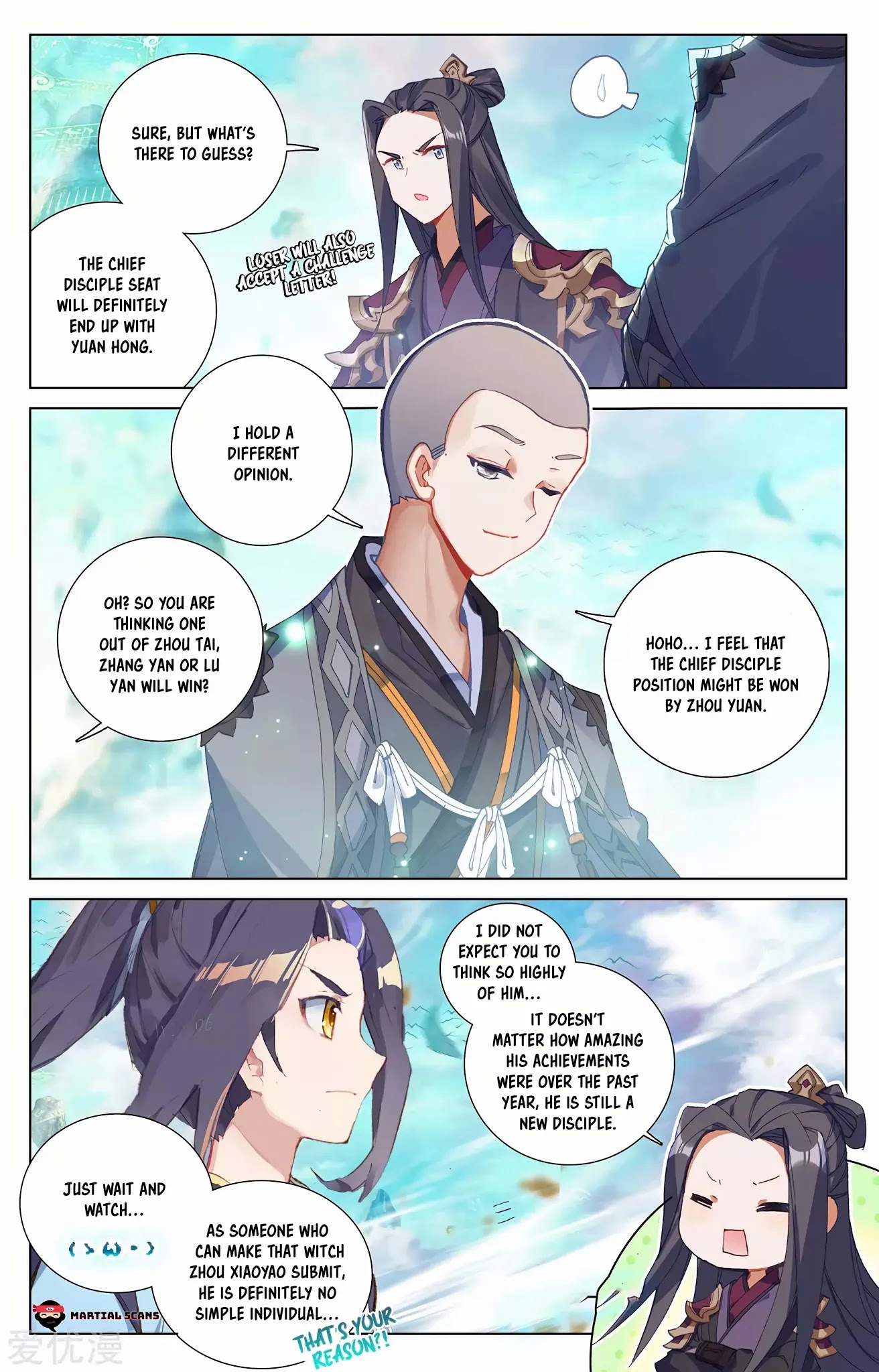 Yuan Zun Chapter 244.5 page 5 - Chapter 244.5: Start of the Chief Disciple Selection