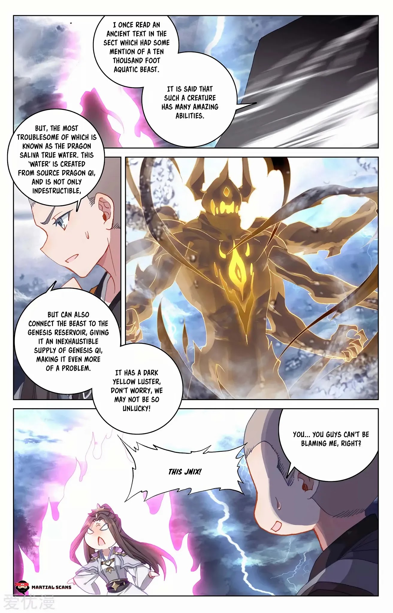 Yuan Zun Chapter 275.5 page 9 - Chapter 275.5: Chosens Battle the Ten Thousand Foot Aquatic Beast