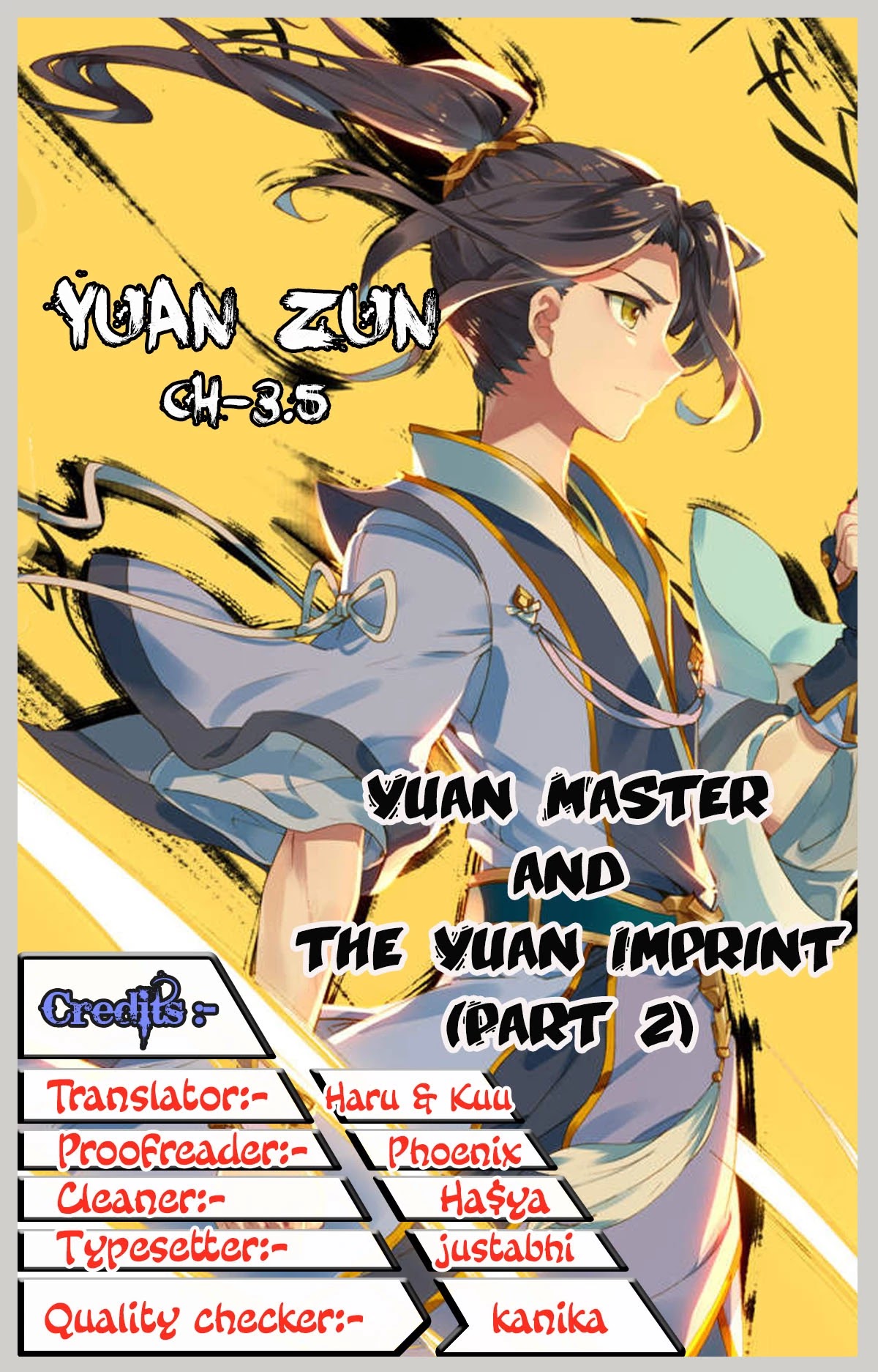 Yuan Zun Chapter 3.5 page 1 - Chapter 3.5: Yuan Master and the Yuan Imprint (2)
