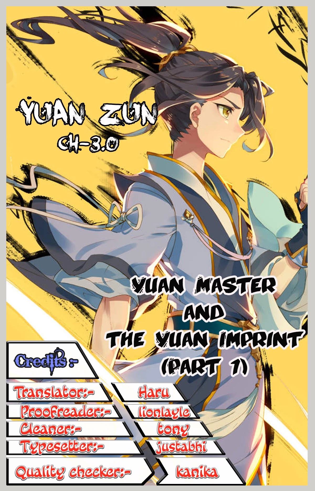 Yuan Zun Chapter 3 page 1 - Chapter 3: Yuan Master and the Yuan Imprint (1)