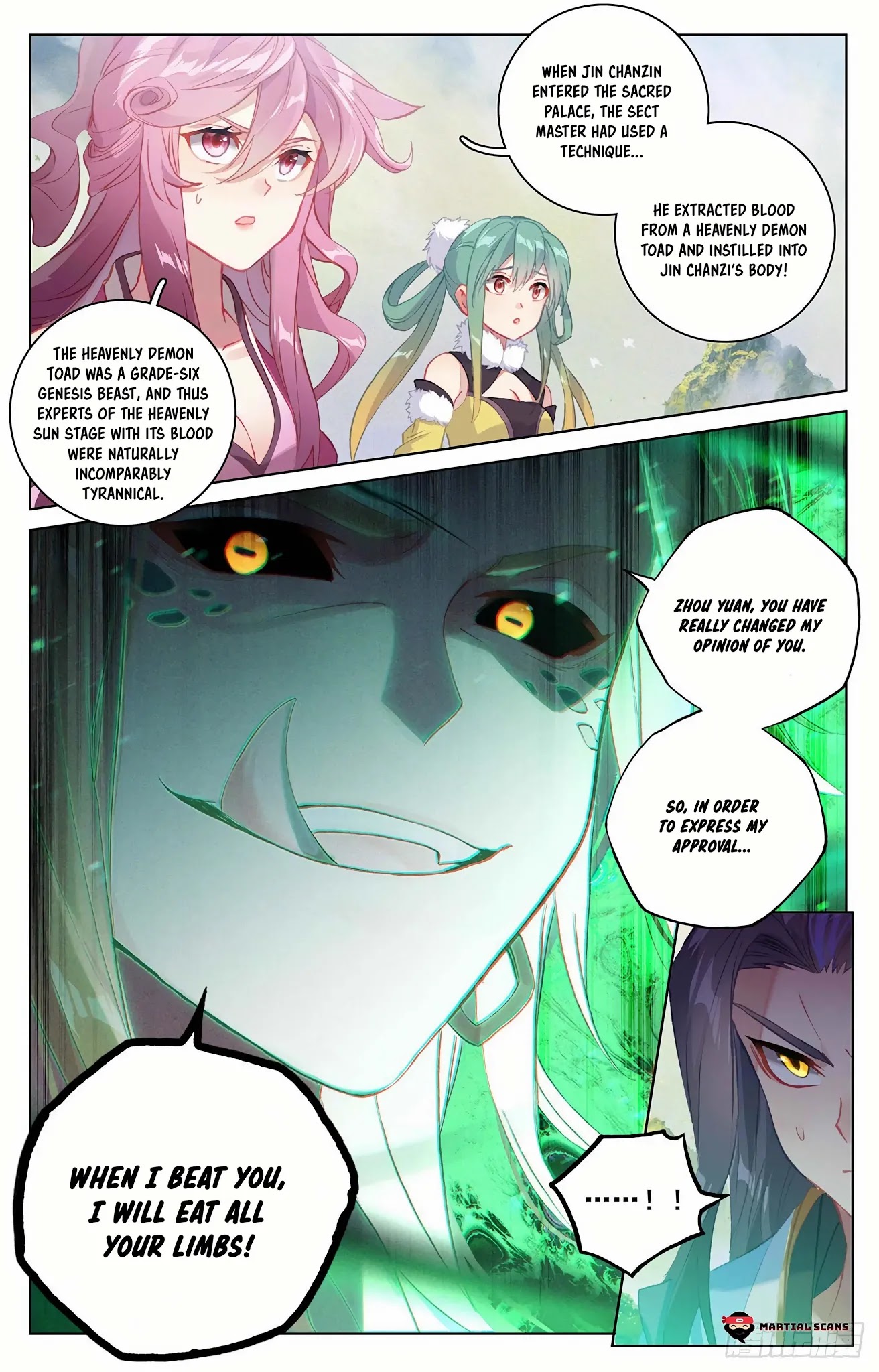 Yuan Zun Chapter 314.5 page 9 - Chapter 314.5: The Great Demon Toad Technique