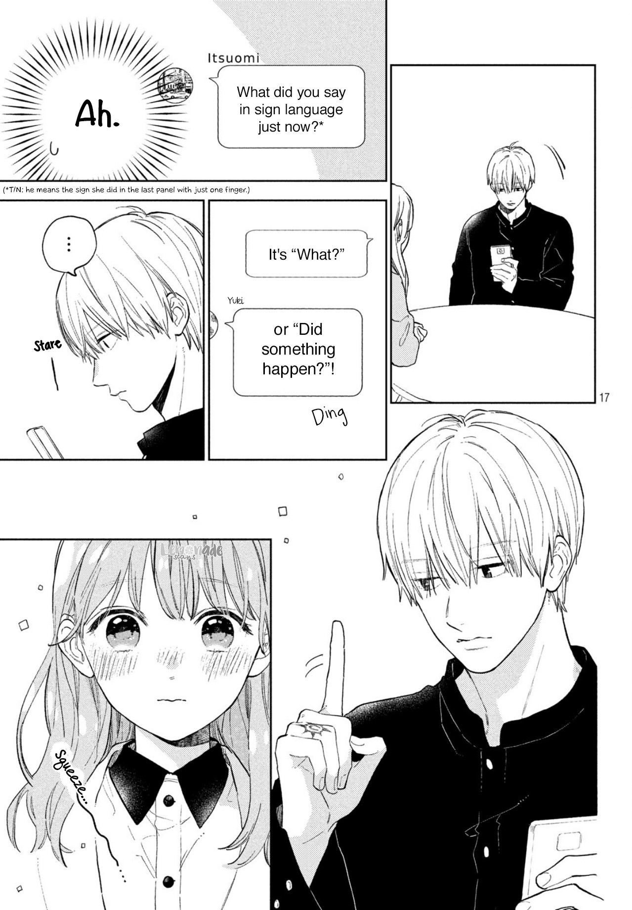 Yubisaki to Renren Chapter 3 page 19 - Chapter 3: Invisible