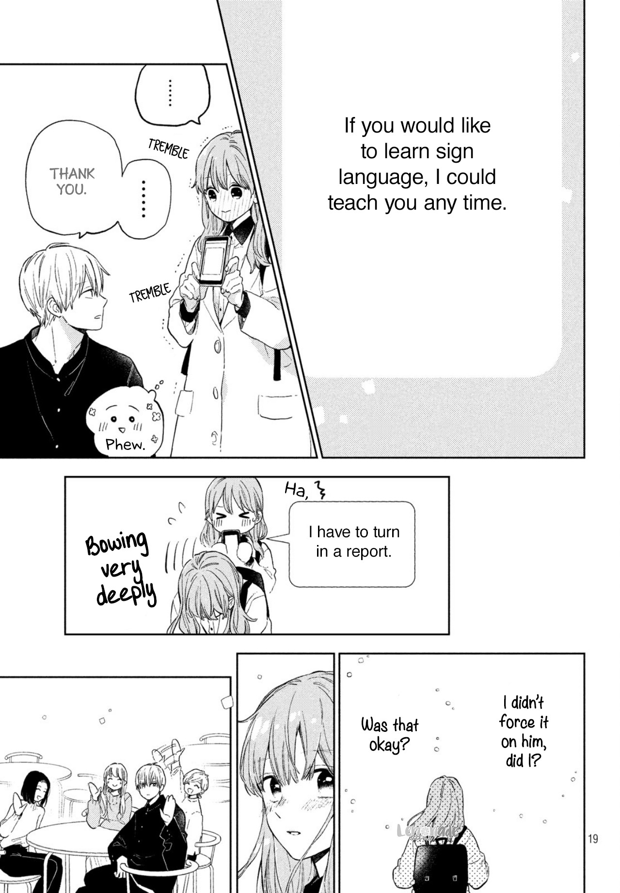 Yubisaki to Renren Chapter 3 page 21 - Chapter 3: Invisible