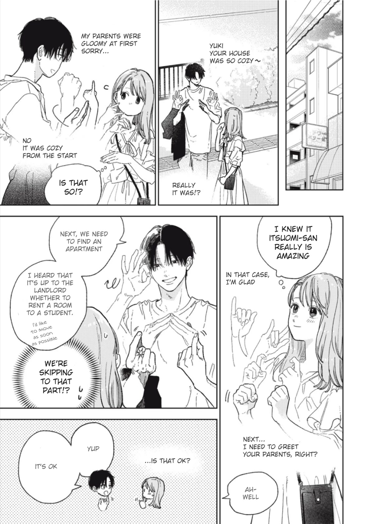 Yubisaki to Renren Chapter 33 page 8 - Chapter 33: Hand Sign