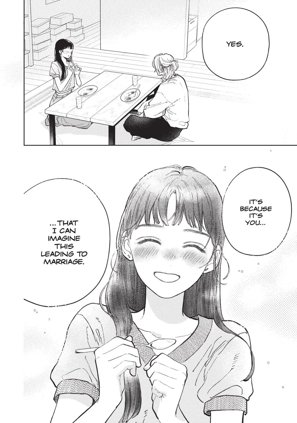Yubisaki to Renren Chapter 49 page 32 - Chapter 49: Sing.49 ♡ & ☆