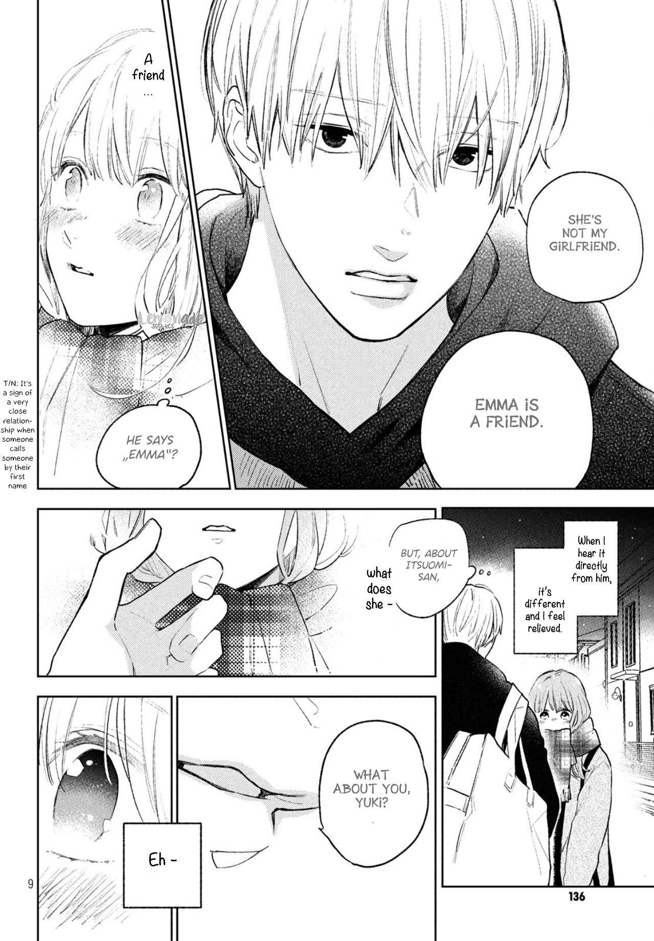 Yubisaki to Renren Chapter 5 page 11 - Chapter 5: Someone is thinking of someone