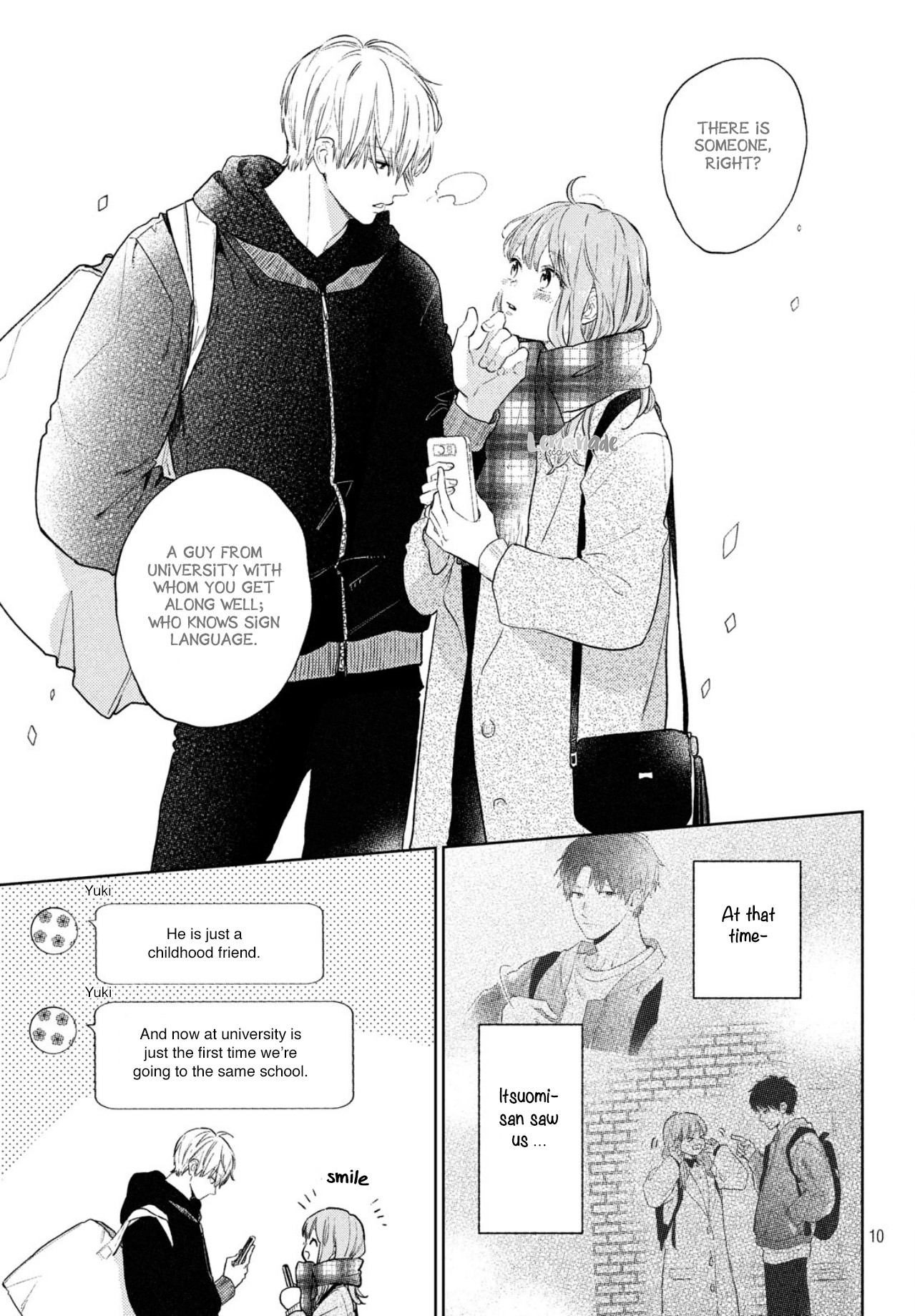 Yubisaki to Renren Chapter 5 page 12 - Chapter 5: Someone is thinking of someone