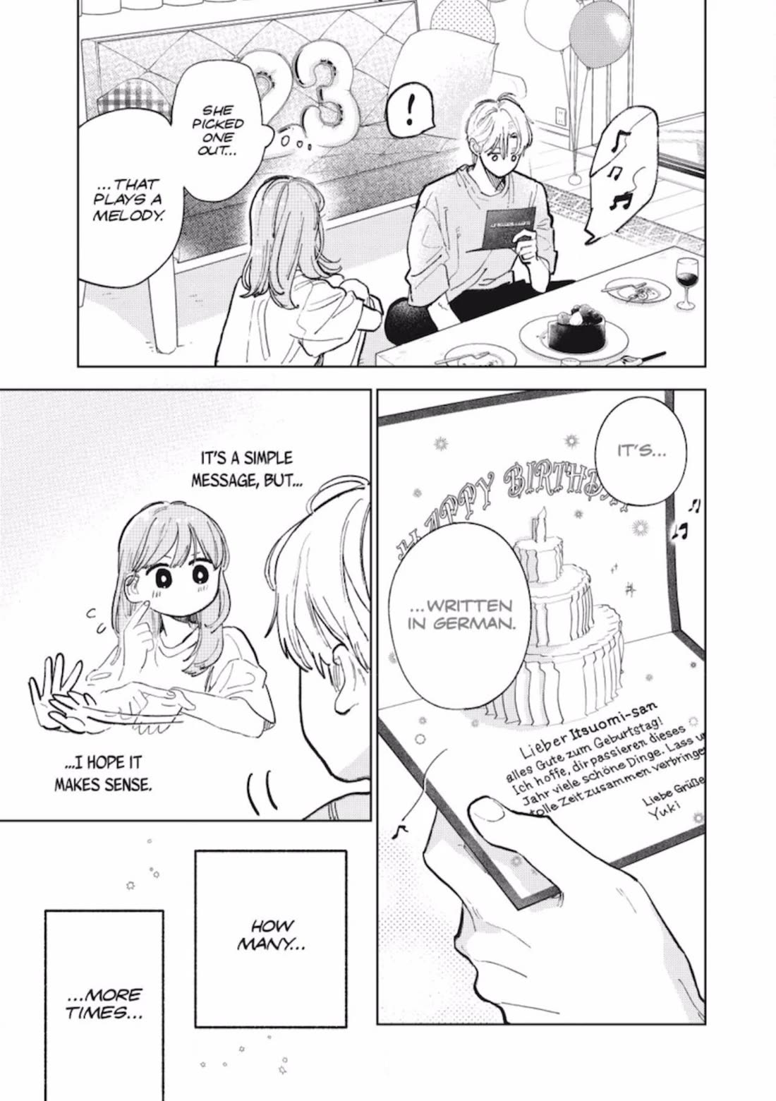 Yubisaki to Renren Chapter 51 page 13 - Chapter 51: Sing.51 September 1