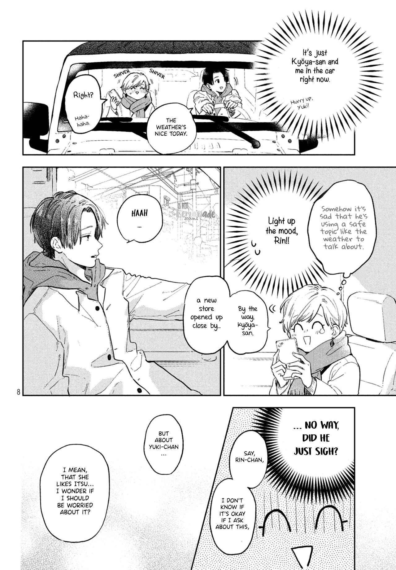 Yubisaki to Renren Chapter 6 page 10 - Chapter 6: Voice and wavelength