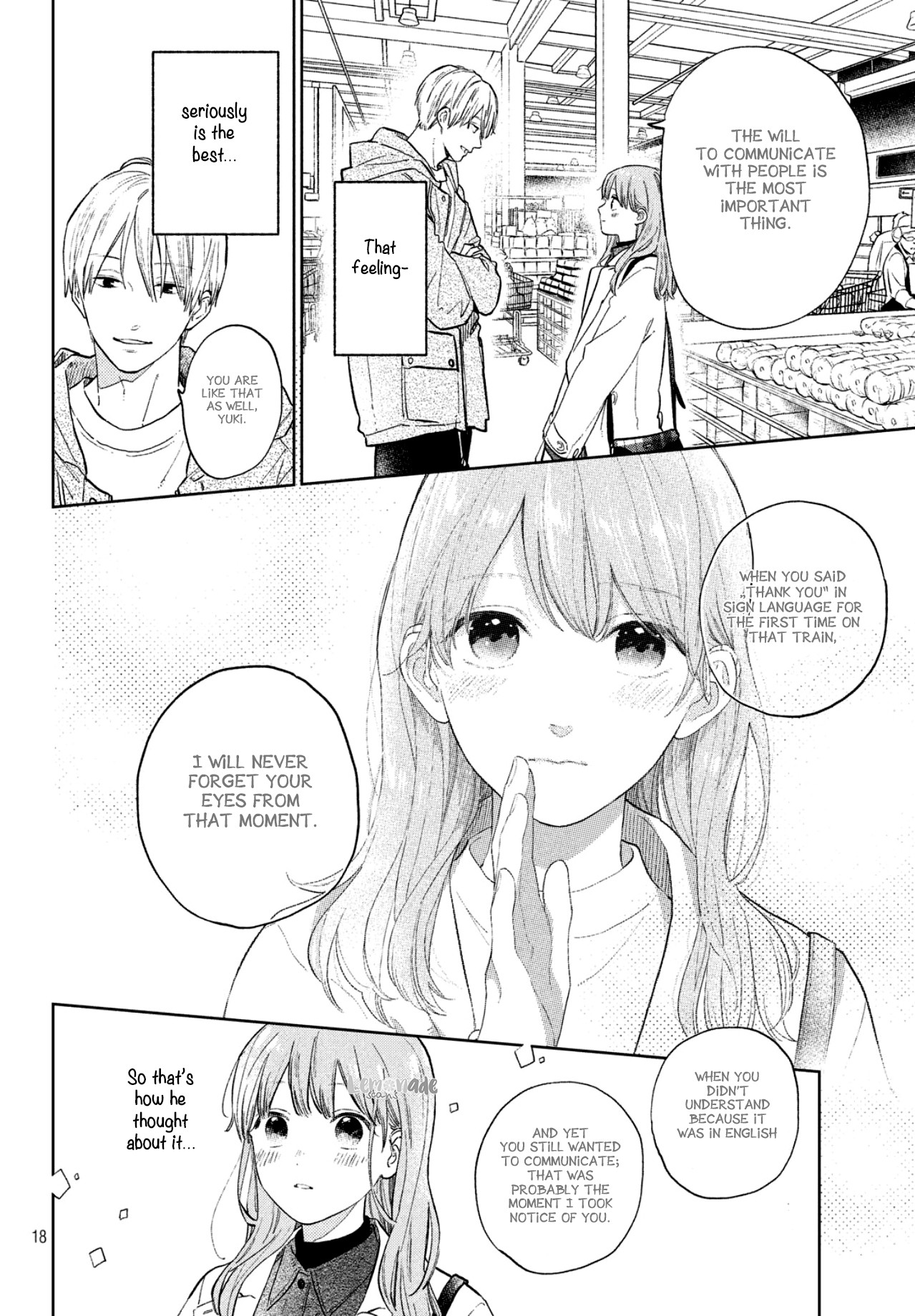 Yubisaki to Renren Chapter 6 page 20 - Chapter 6: Voice and wavelength