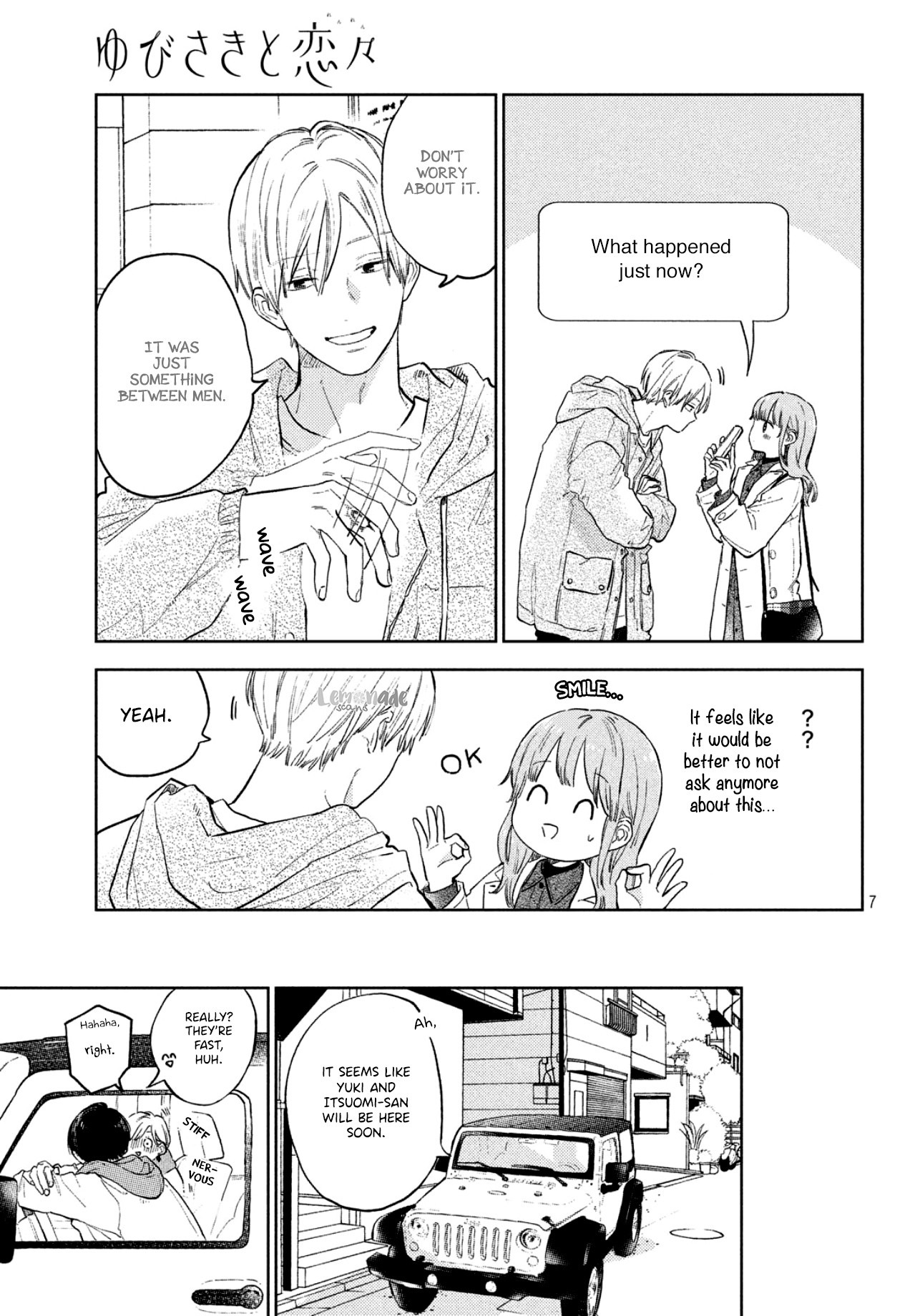 Yubisaki to Renren Chapter 6 page 9 - Chapter 6: Voice and wavelength