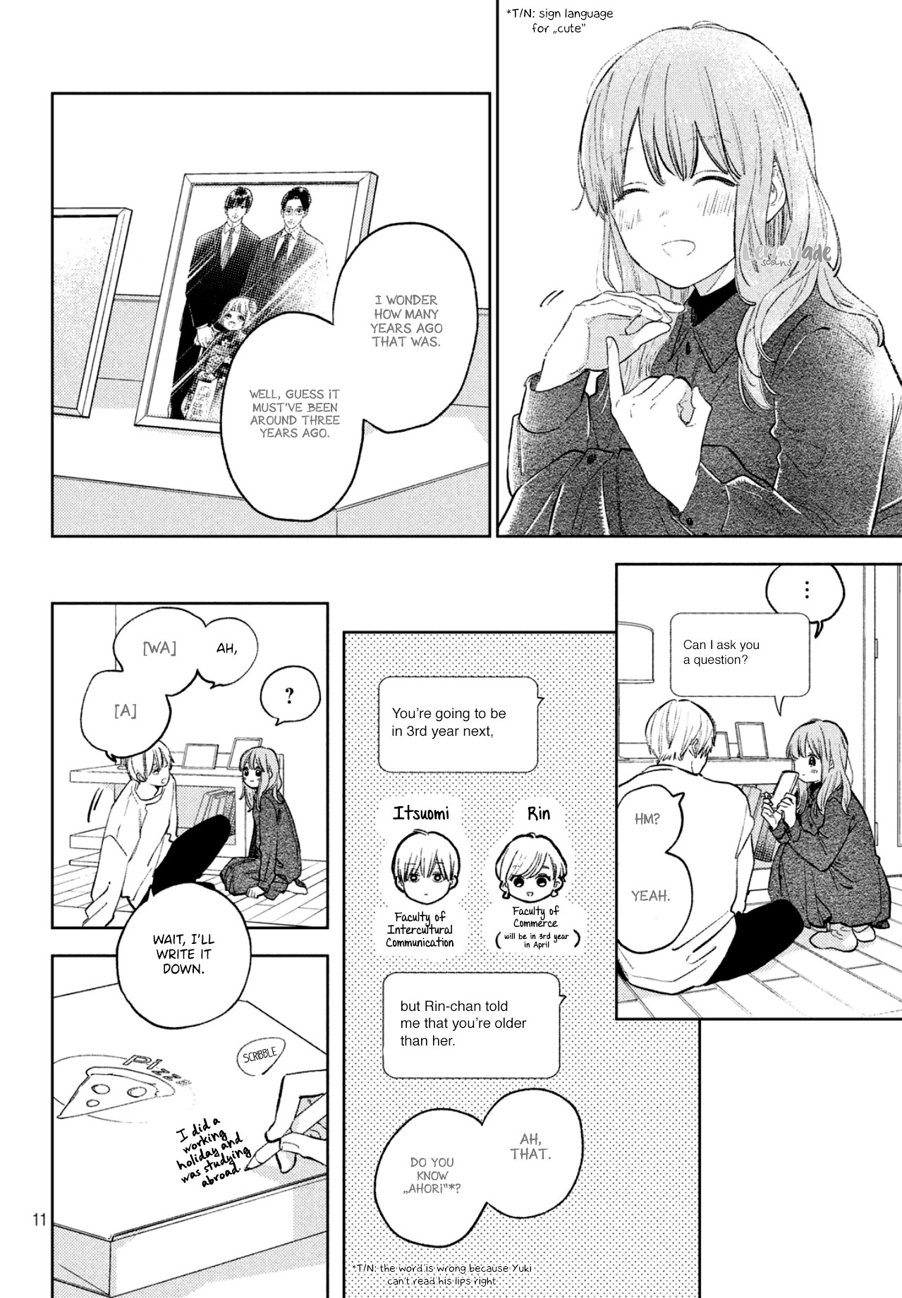 Yubisaki to Renren Chapter 7 page 11 - Chapter 7: I want to show you and I want you to see