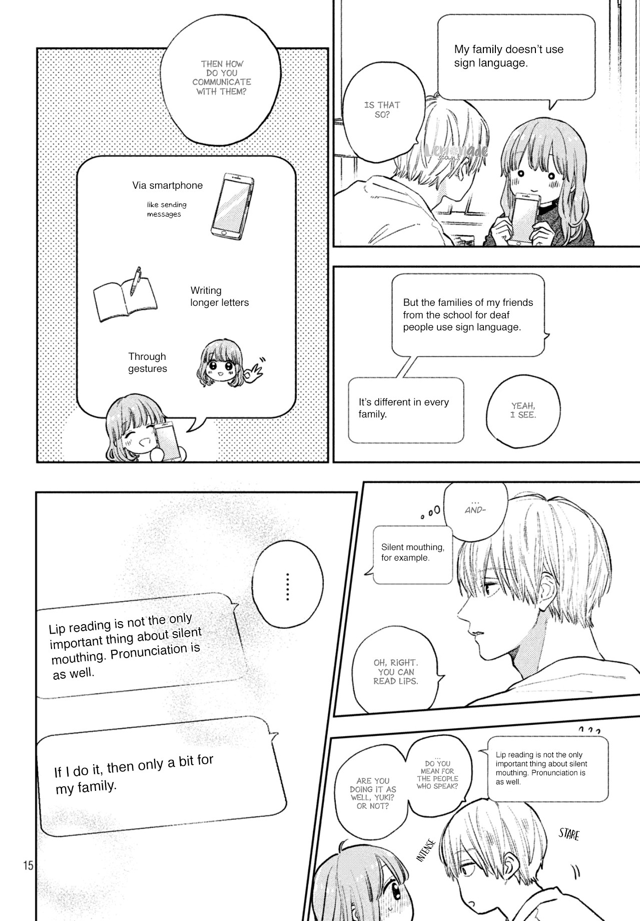 Yubisaki to Renren Chapter 7 page 15 - Chapter 7: I want to show you and I want you to see