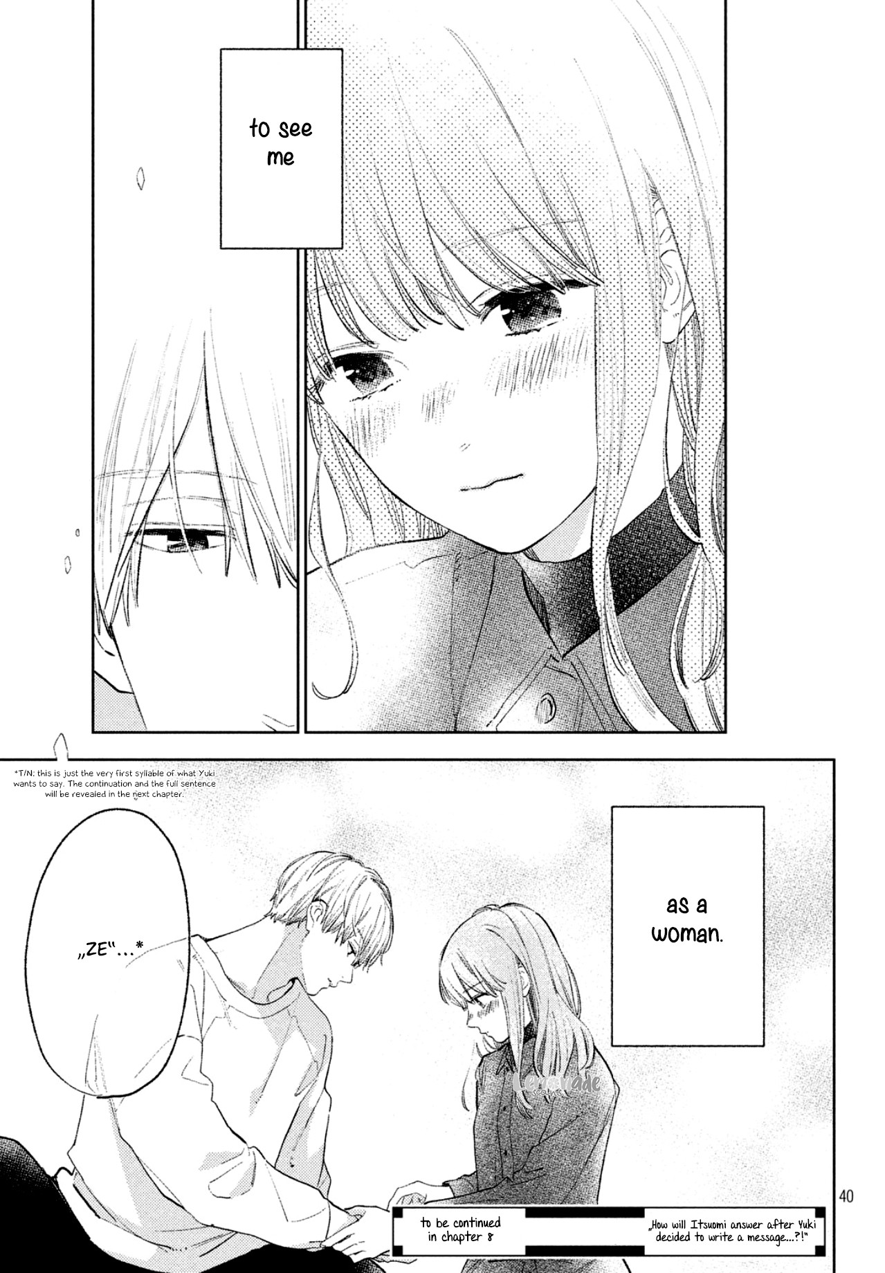 Yubisaki to Renren Chapter 7 page 40 - Chapter 7: I want to show you and I want you to see