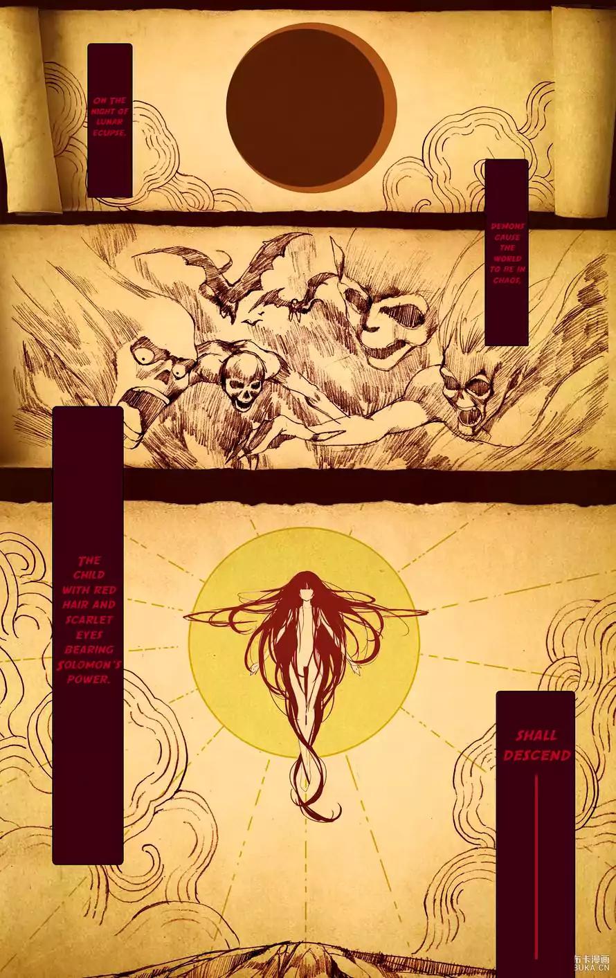 Yue Shi Chapter 5 page 4 - Chapter 5: The Child With Red Hair and Scarlet Eyes