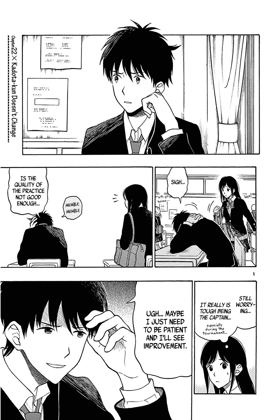 Yugami-kun ni wa Tomodachi ga Inai Chapter 22 page 5 - Chapter 22: Kadota-kun Doesn't Change