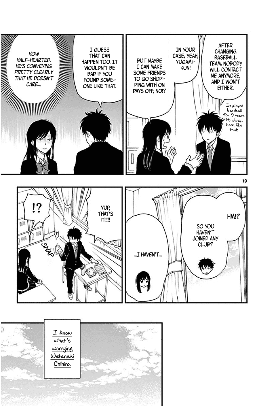 Yugami-kun ni wa Tomodachi ga Inai Chapter 29 page 20 - Chapter 29: Yugami-kun's been Thinking