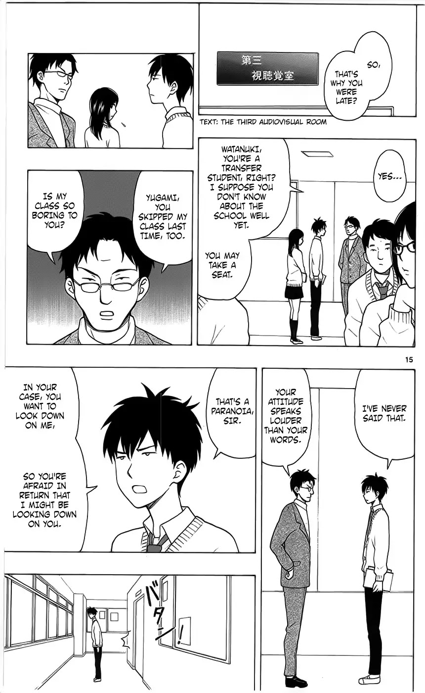 Yugami-kun ni wa Tomodachi ga Inai Chapter 3 page 15 - Chapter 3: Yugami-kun Doesn't Listen