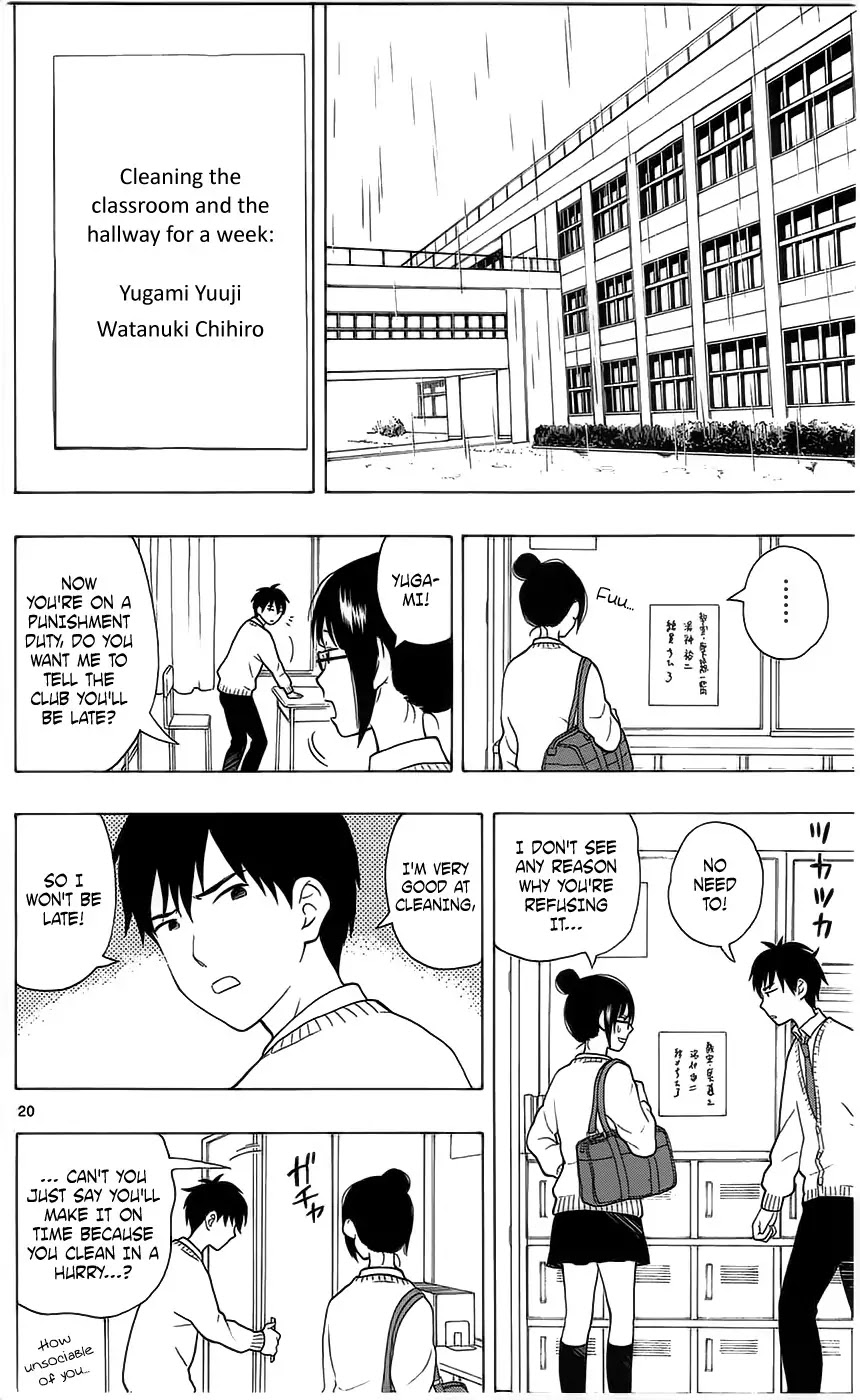Yugami-kun ni wa Tomodachi ga Inai Chapter 3 page 20 - Chapter 3: Yugami-kun Doesn't Listen