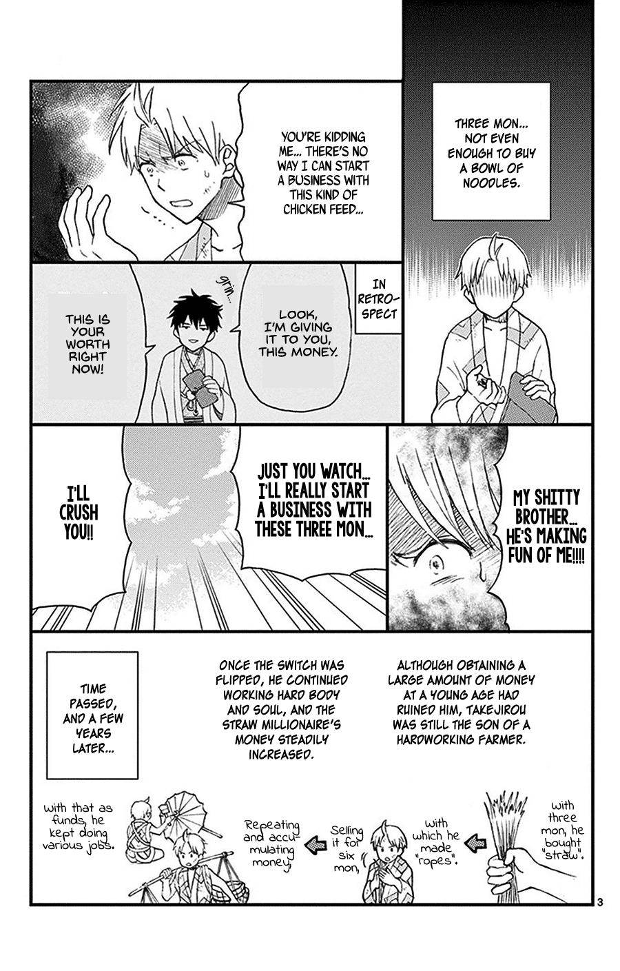 Yugami-kun ni wa Tomodachi ga Inai Chapter 31.5 page 3 - Chapter 31.5: Omake Manga: "Rathole" - Synopsis