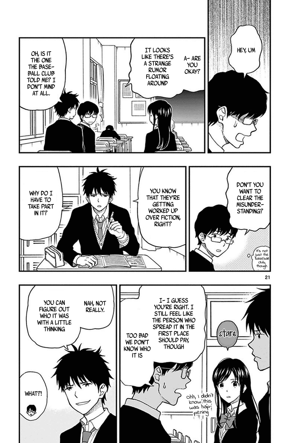 Yugami-kun ni wa Tomodachi ga Inai Chapter 36 page 21 - Chapter 36: Yugami-kun and Momose-san
