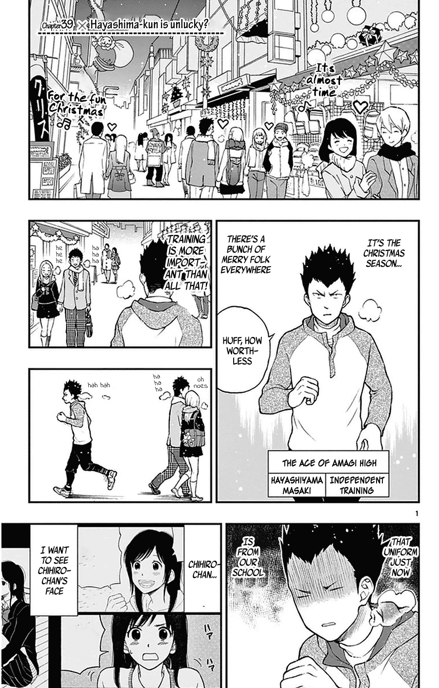 Yugami-kun ni wa Tomodachi ga Inai Chapter 39 page 1 - Chapter 39: Hayashiyama-kun is unlucky?