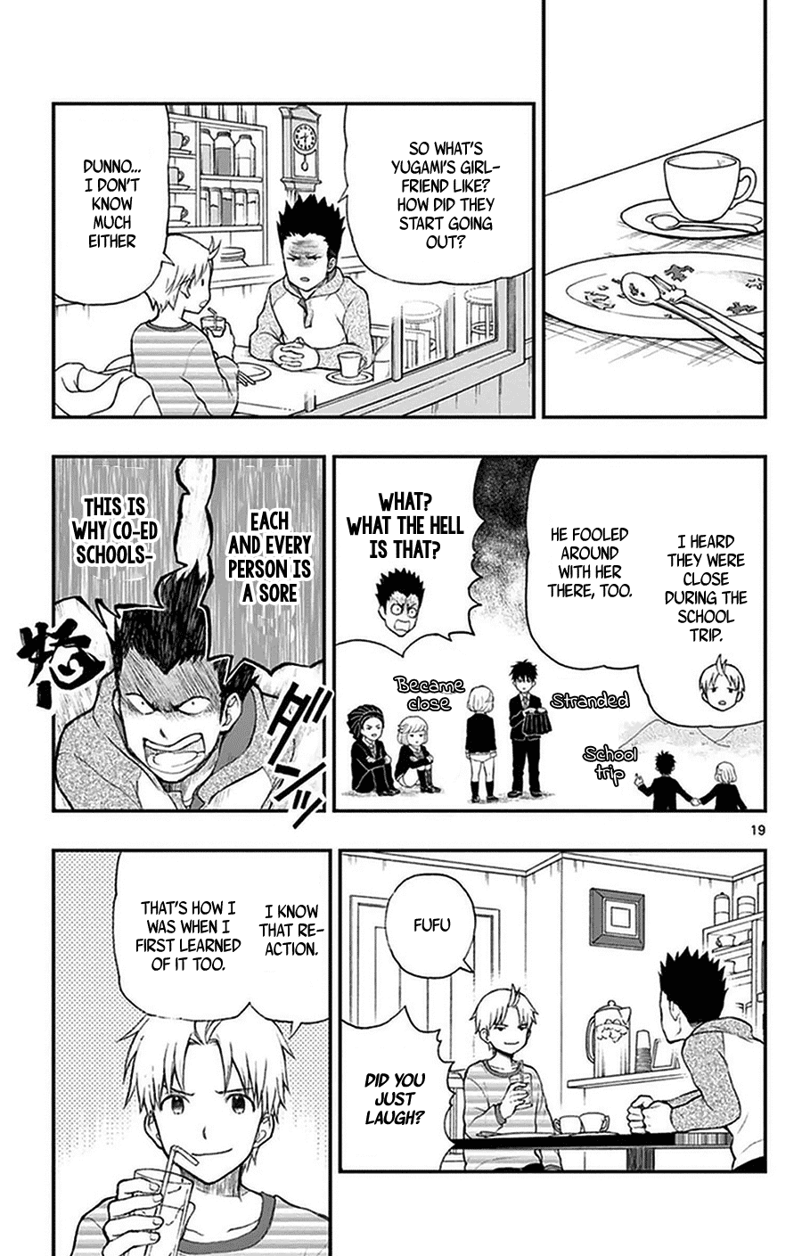 Yugami-kun ni wa Tomodachi ga Inai Chapter 39 page 19 - Chapter 39: Hayashiyama-kun is unlucky?