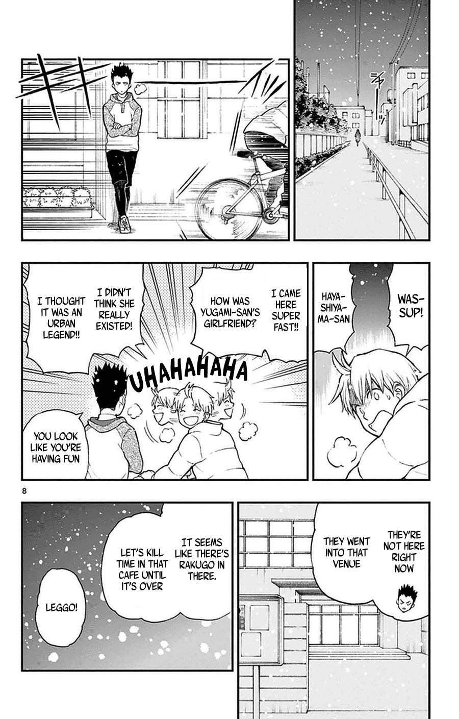 Yugami-kun ni wa Tomodachi ga Inai Chapter 39 page 8 - Chapter 39: Hayashiyama-kun is unlucky?